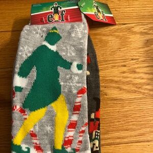 christmas elf 2 pairs of socks